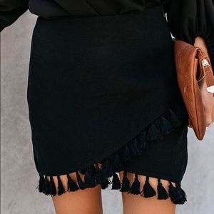 La Casa Wrap Tassel Skirt